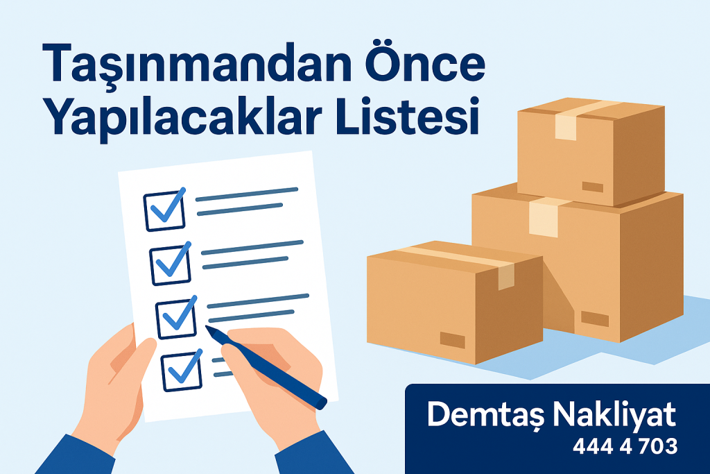 Taşınmadan Önce Yapılacaklar Listesi