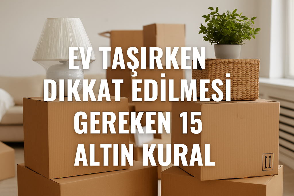 Ev taşırken dikkat edilmesi gereken