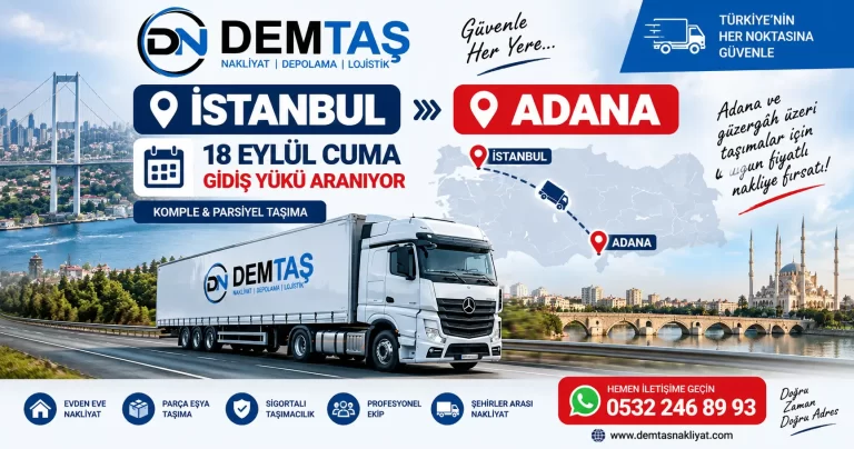 İstanbul Adana Nakliyat Araç Bildirimi